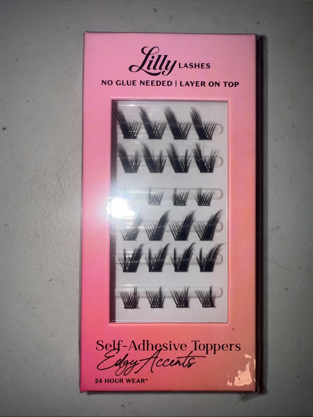 Lilly Lashes- Lash Clusters Self Adhesive Lash Toppers- Edgy Accents Style